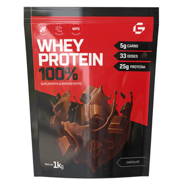 100% Whey Protein Concentrado Refil 1kg Grow
